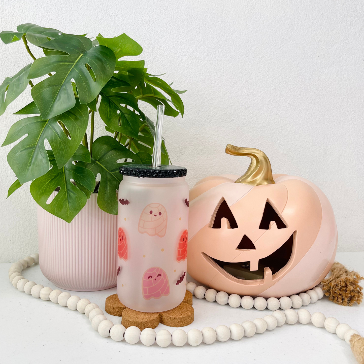 Spooky Conchas Glass Can (RTS)