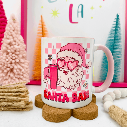 Pink Santa Baby Mug