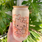 Kawaii Kitty Glass Can (RTS)