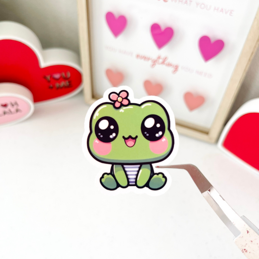 Cute Kawaii Frog Sticker