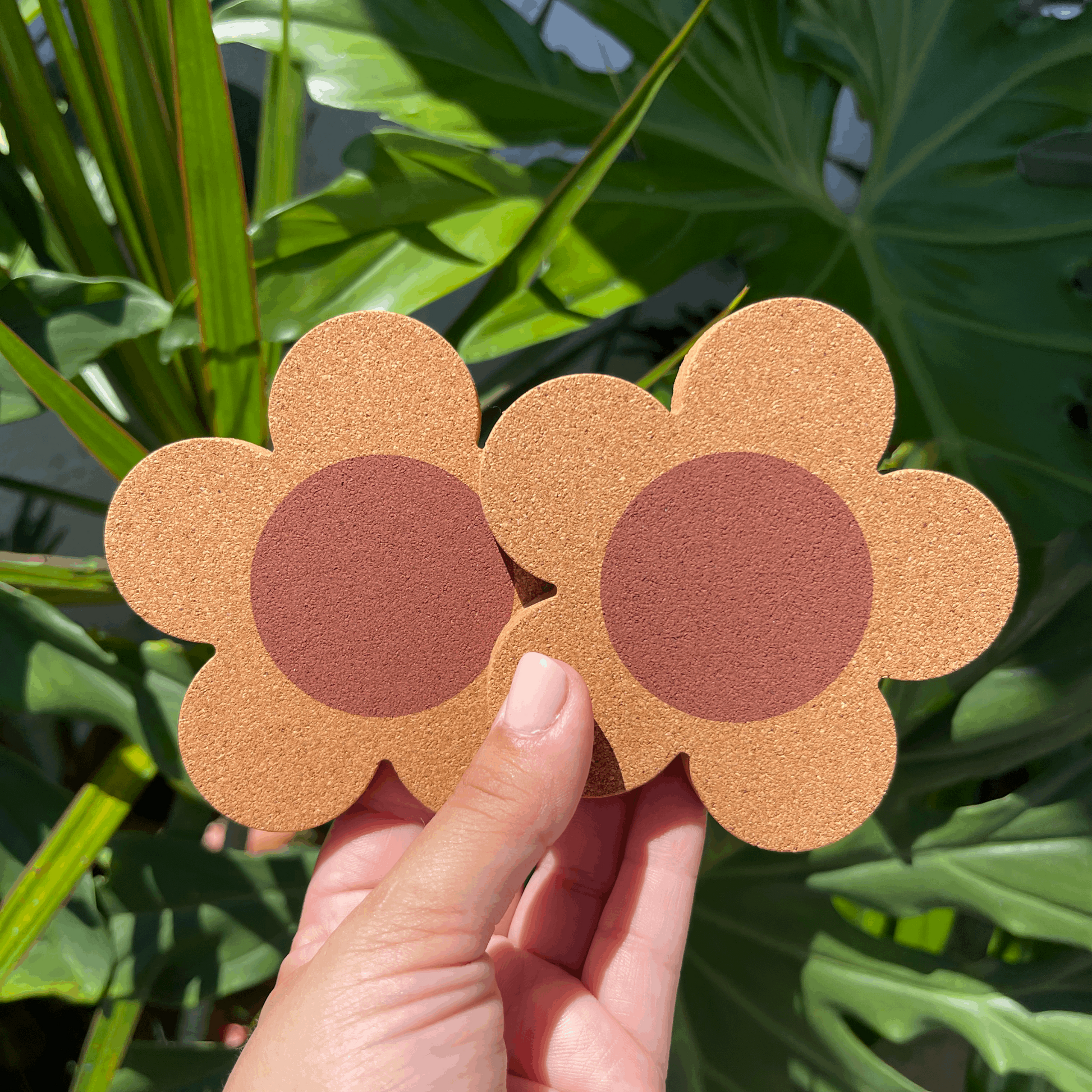 Daisy Flower Cork Coaster